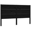 vidaXL Cabeceira de cama 126x4x100 cm pinho maci&ccedil;o preto