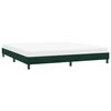 vidaXL Estrutura de cama sem colch&atilde;o 180x220 cm veludo verde-escuro