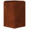 vidaXL Vaso/floreira 40x40x45 cm a&ccedil;o corten cor enferrujado