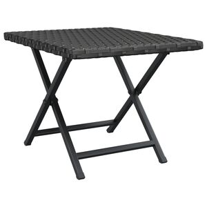 vidaXL Mesa dobr&aacute;vel 45x35x32 cm vime PE preto