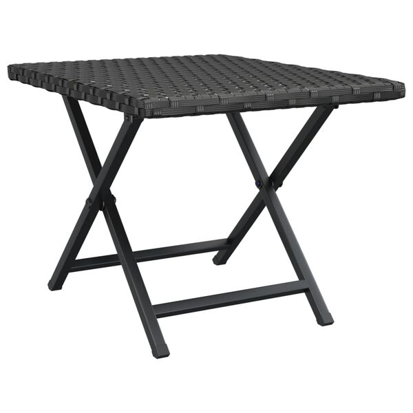 vidaXL Mesa dobr&aacute;vel 45x35x32 cm vime PE preto