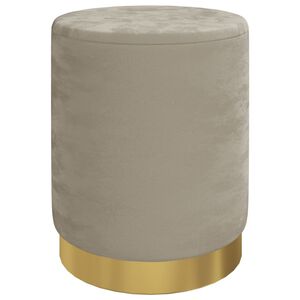vidaXL Banqueta com arruma&ccedil;&atilde;o redonda veludo 31 x 37 cm cinzento-escuro