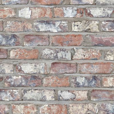 DUTCH WALLCOVERINGS Papel de parede efeito tijolos multicor EW3103