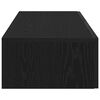 vidaXL Prateleira parede c/ gavetas 100x36x19 cm deriv. madeira preto