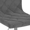 vidaXL Cadeiras de jantar girat&oacute;rias 4 pcs veludo cinzento-escuro