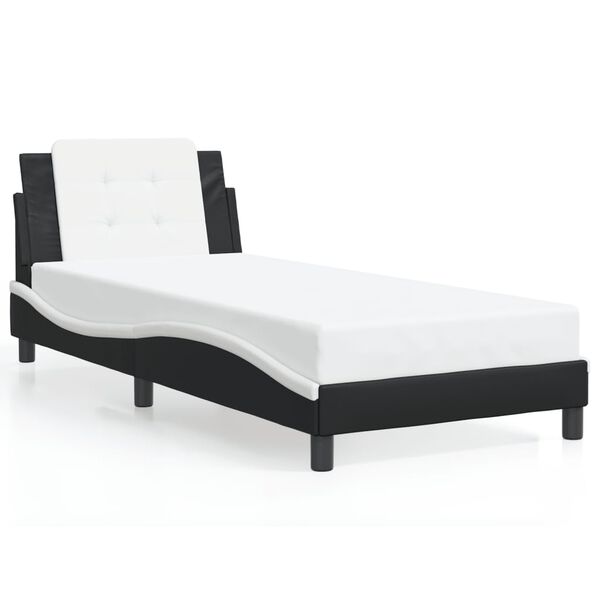 vidaXL Estrutura de cama sem colchão Zadar couro artificial 90x190cm