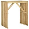 vidaXL Mesa de bar 100x60x110 cm pinho impregnado