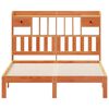vidaXL Cama com estante sem colch&atilde;o 140x200 cm pinho maci&ccedil;o
