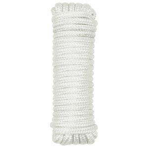 vidaXL Corda de Barco 10 mm 6 m Branco Poli&eacute;ster
