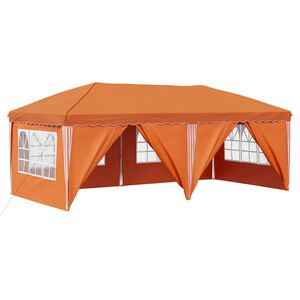 vidaXL Tenda de Festa Pop-up 575 x 288 x 245 cm Laranja