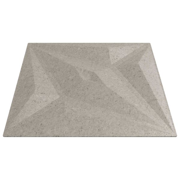 vidaXL Pain&eacute;is de parede 48 pcs Beton Estrela 50 x 50 cm Espuma XPS