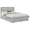 vidaXL Estrutura da Cama com gaveta Cinza Sonoma 150 x 200 cm