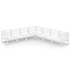 vidaXL 7 pcs conjunto lounge de jardim pinho s&oacute;lido branco