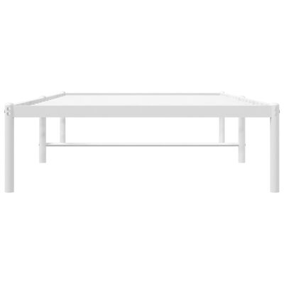 vidaXL Estrutura de cama metal 90x190 cm branco