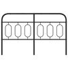 vidaXL Cabeceira de cama 150 cm metal preto
