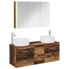 vidaXL Conjunto de M&oacute;veis para Banheiro 4 pcs Madeira antiga