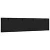 vidaXL Almofad&atilde;o de cabeceira Hanko 200 cm tecido preto