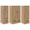 vidaXL Buff&ecirc; 3 pcs Carvalho Artesanal 132 x 35,5 x 103,5 cm