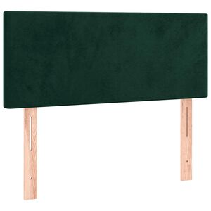 vidaXL Cabeceira de cama veludo 80x5x78/88 cm verde-escuro