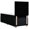 vidaXL Cama com molas/colch&atilde;o 90x190 cm tecido preto