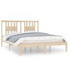 vidaXL Estrutura de cama 160x200 cm pinho maci&ccedil;o