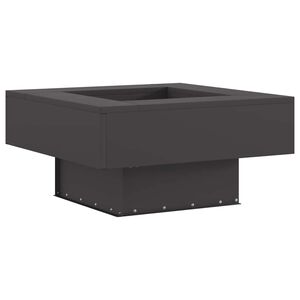 vidaXL Bowl de Fogo Preto A&ccedil;o resistente &agrave;s intemp&eacute;ries