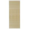 Tapete retangular bambu 120 x 180 cm natural