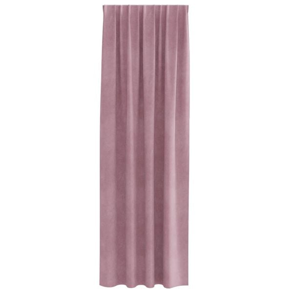 vidaXL Cortinas opacas 2 pcs Rosa Escuro 140 x 245 cm Veludo