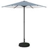 vidaXL Parasol de Jardim com Base 230 x 230 cm Poli&eacute;ster Retangular