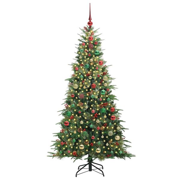 vidaXL &Aacute;rvore de Natal Articulada Artificial Verde 180 cm PE e PVC