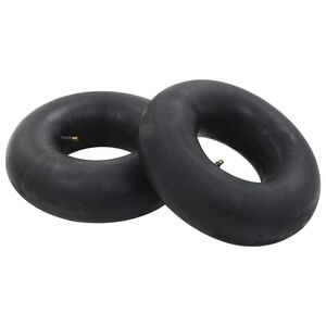 vidaXL C&acirc;maras-de-ar para carrinho de m&atilde;o 2 pcs 15x6.00-6 Borracha
