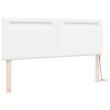 vidaXL Cabeceira LED Branco 160 cm Couro Sint&eacute;tico