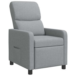vidaXL Reclin&aacute;vel Cinzento-claro Tecido