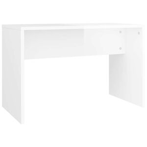 vidaXL Banco toucador 70x35x45 cm madeira processada branco brilhante