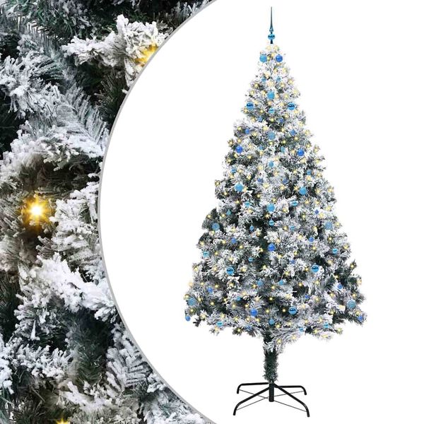 vidaXL &Aacute;rvore de Natal com 300 LEDs com suporte Verde 300 cm PVC