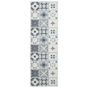 vidaXL Passadeira ORIZ 1150 gsm Cinza e Preto