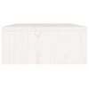 vidaXL Suporte para monitor 80x24x10,5 cm madeira pinho maci&ccedil;a branco