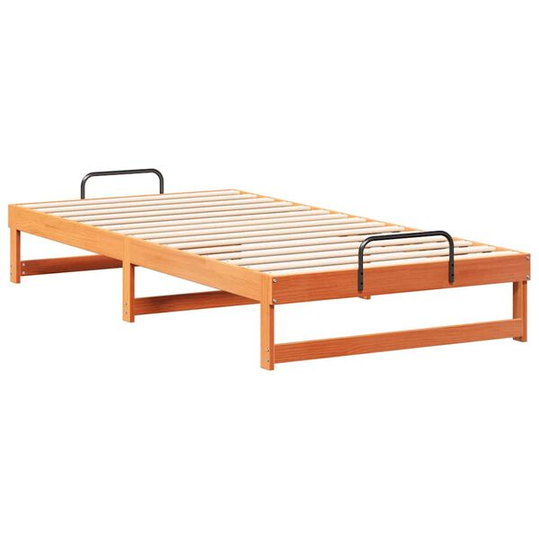 vidaXL Estrutura da Cama Castanho 100 x 210 cm