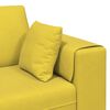 vidaXL Sof&aacute; com almofada 3 pcs Amarelo Veludo