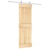 vidaXL Porta Deslizante 70 x 210 cm Natural e Branco