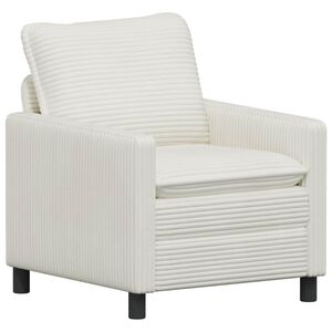 vidaXL Sof&aacute; Creme 76 x 81 x 87,5 cm Poli&eacute;ster