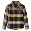 Camisa de xadrez para crian&ccedil;a amarelo e preto 116