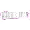 vidaXL Canteiro elevado c/ design cerca 150x30x30 cm pinho impregnado