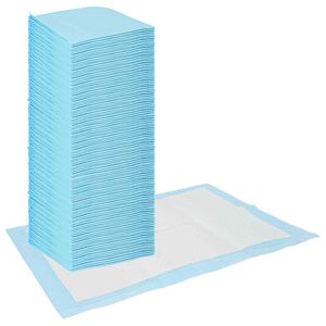 vidaXL Pad de Treinamento para Pets 400 pcs Azul e Branco 45 x 33 cm