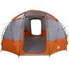 vidaXL Barraca de Camping Cinzento e laranja 475 x 475 x 235 cm