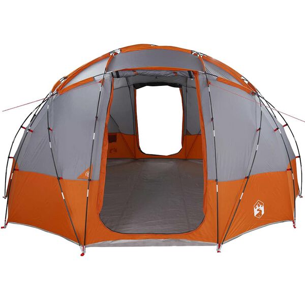 vidaXL Barraca de Camping Cinzento e laranja 475 x 475 x 235 cm