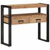 vidaXL Aparador Castanho 90 x 33 x 75 cm Madeira S&oacute;lida de Ac&aacute;cia
