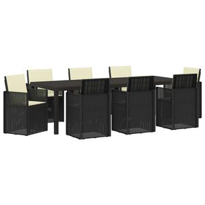 vidaXL Conjunto de Jantar para Jardim 9 unid. Antracite e Creme PP