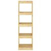 vidaXL Estante/divis&oacute;ria 40x30x135,5 cm madeira de pinho maci&ccedil;a