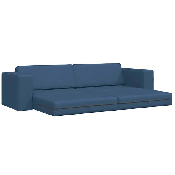 vidaXL Sof&aacute;-Cama 200cm Azul Marinho tecido